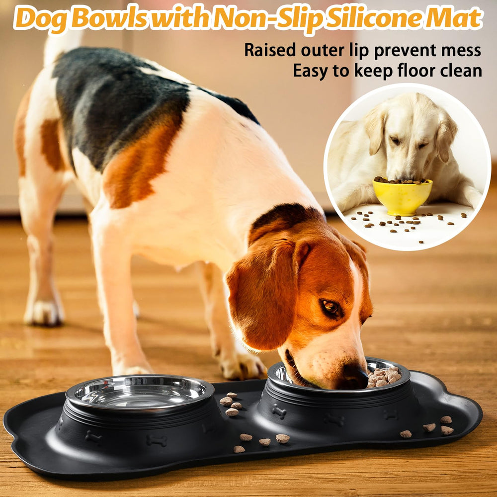 Hubulk XL-capacity bowls hold up to 50.8 oz for larger dogs.