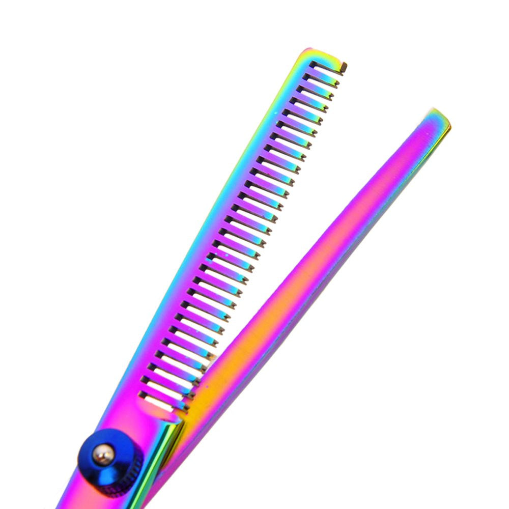 Hucholite colorful handle design improves grip and visual visibility during grooming.
