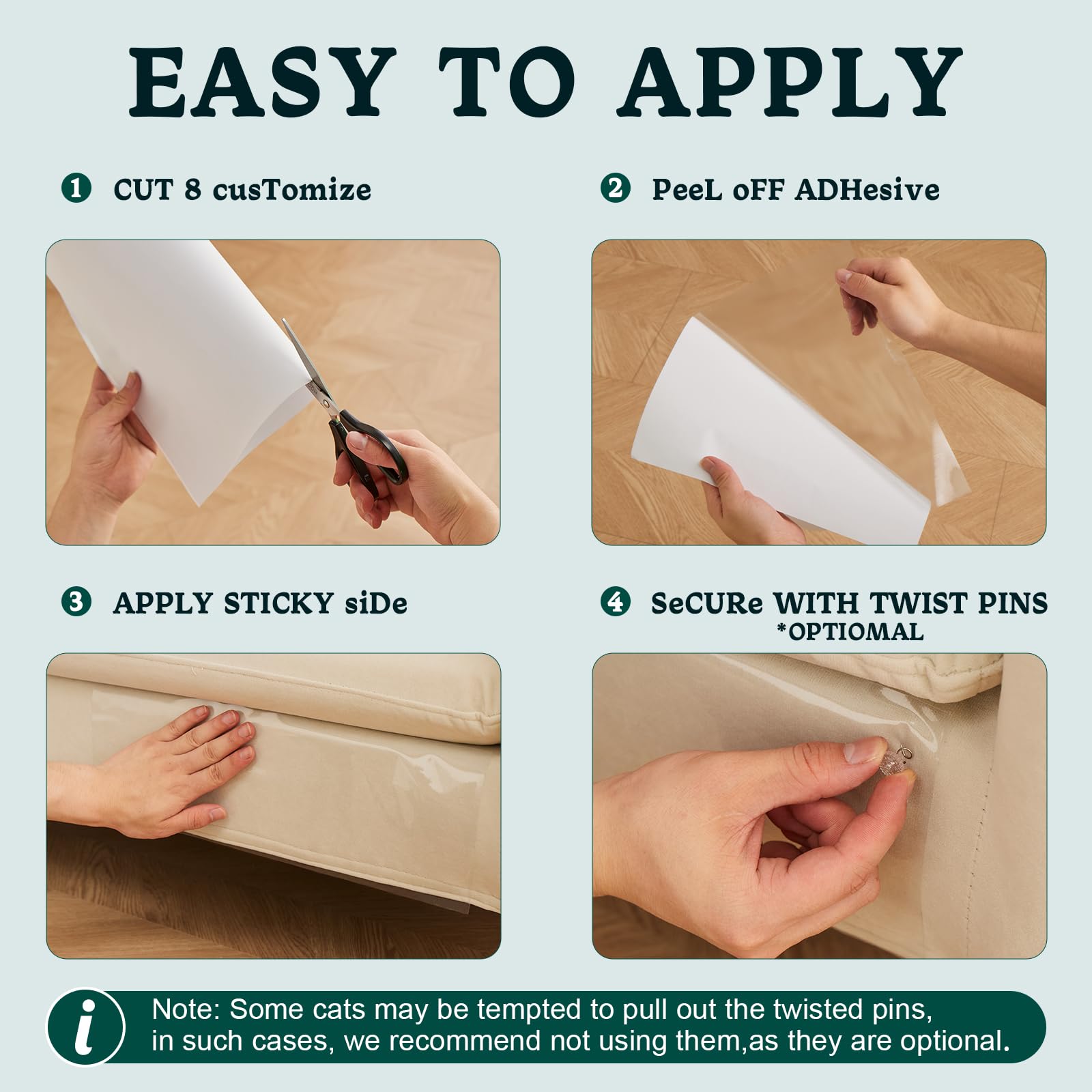 HUDLL waterproof-scratch-barrier-furniture shields fabric from spills and claws