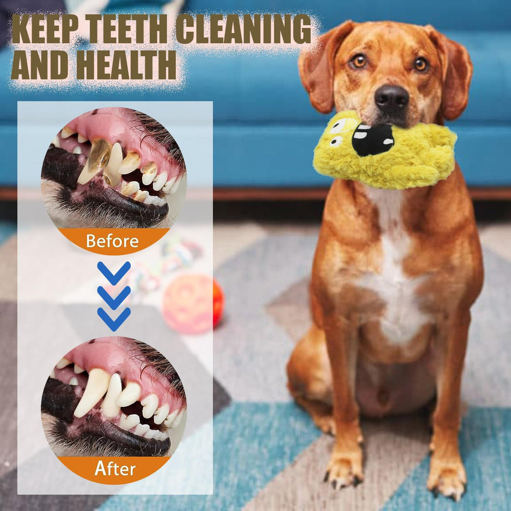HUGEME dog toy packaging yellow image ideal for gifting