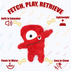 HUGEME dog toy red tug-play captures interactive tug-of-war for bonding and exercise.