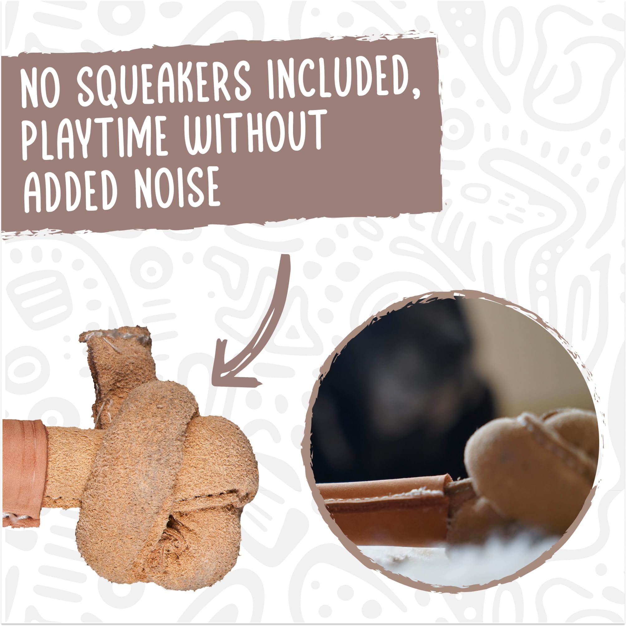 HuggleHounds Huggle-Hide Knotted Bone durable construction for daily chew sessions