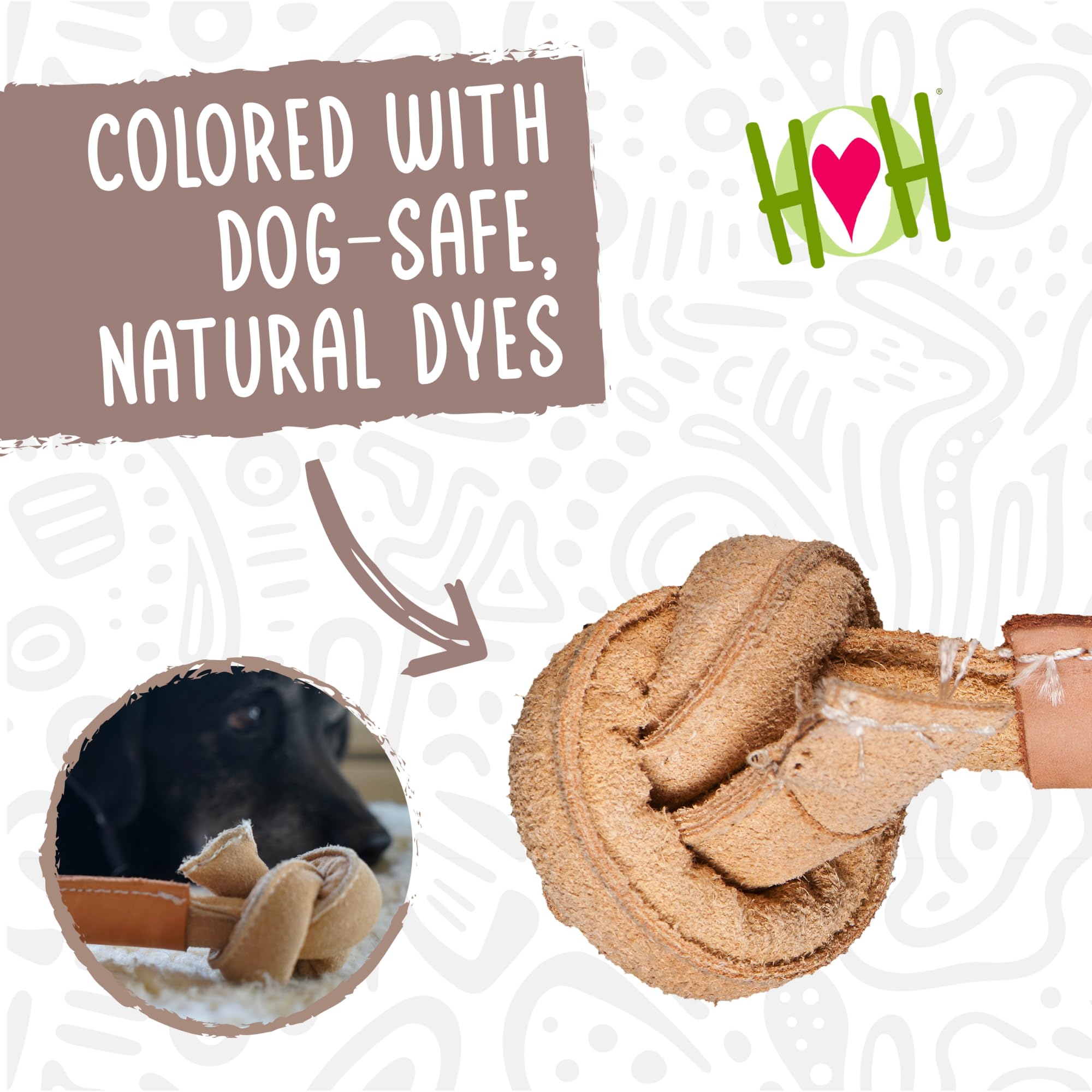 HuggleHounds Huggle-Hide Knotted Bone medium-size bone suitable for mid-sized breeds