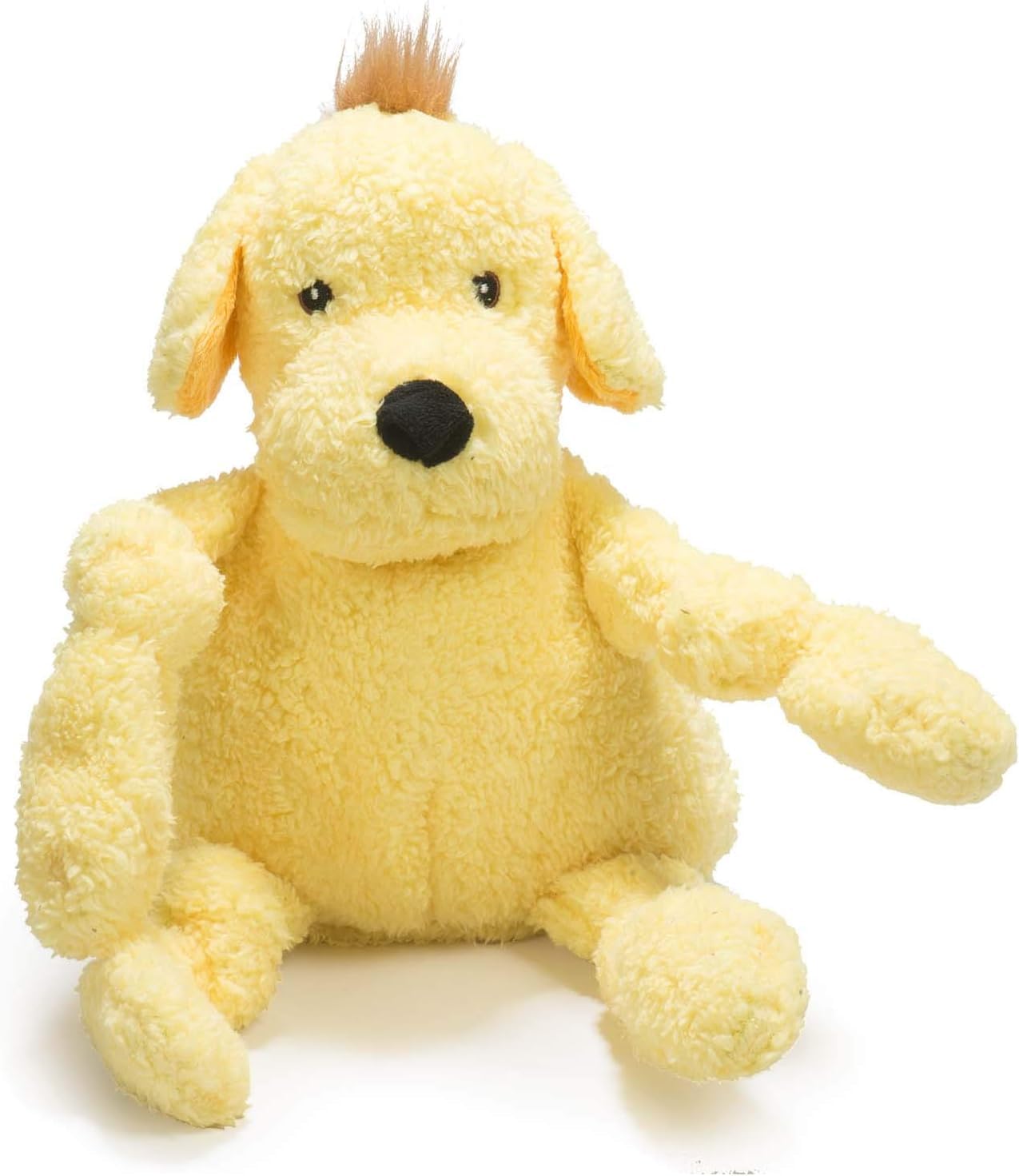 HuggleHounds Knottie plush toy front view for durable dog playtime.
