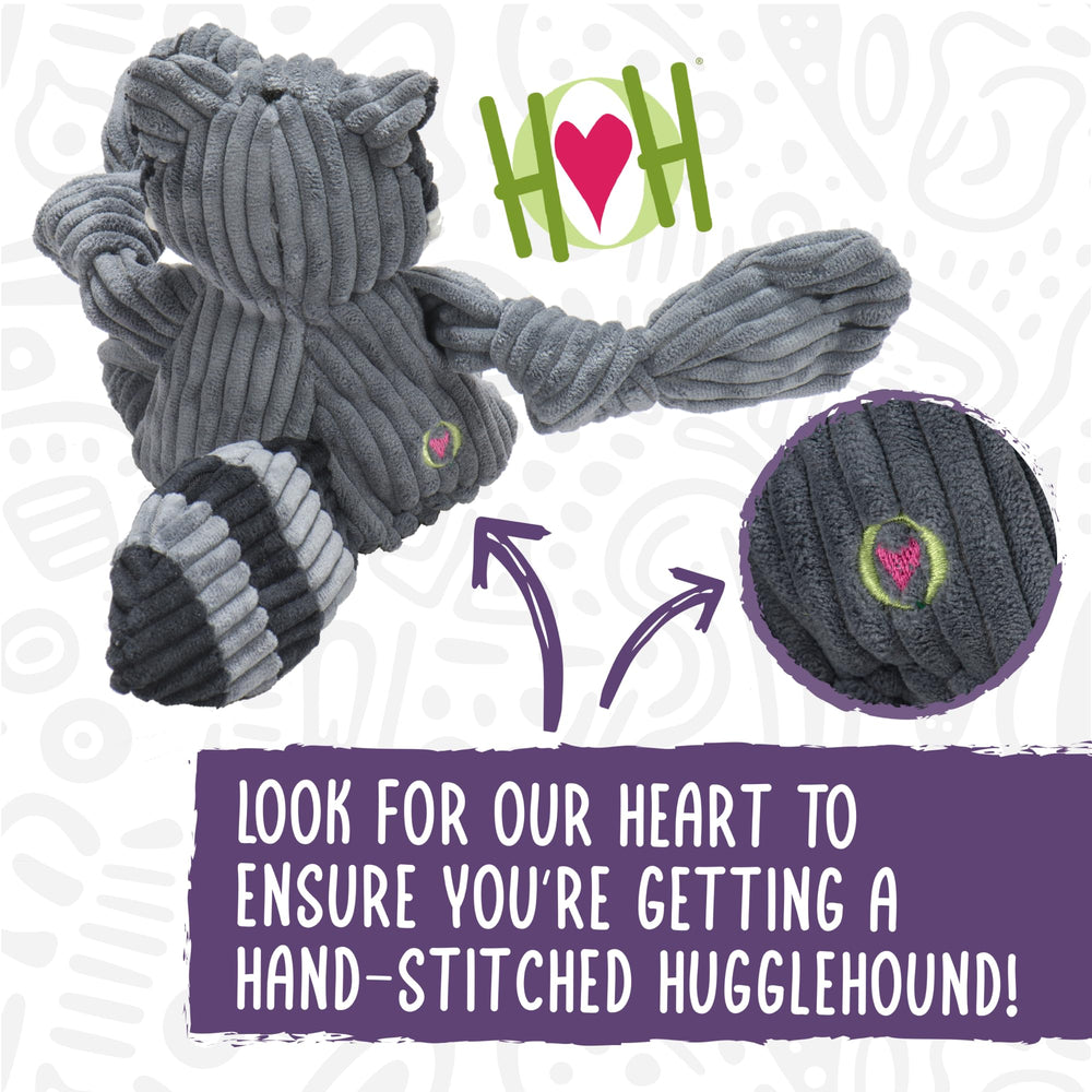 HuggleHounds Knottie Rainbow Trout plush with Tuffut Technology for long-lasting durability.