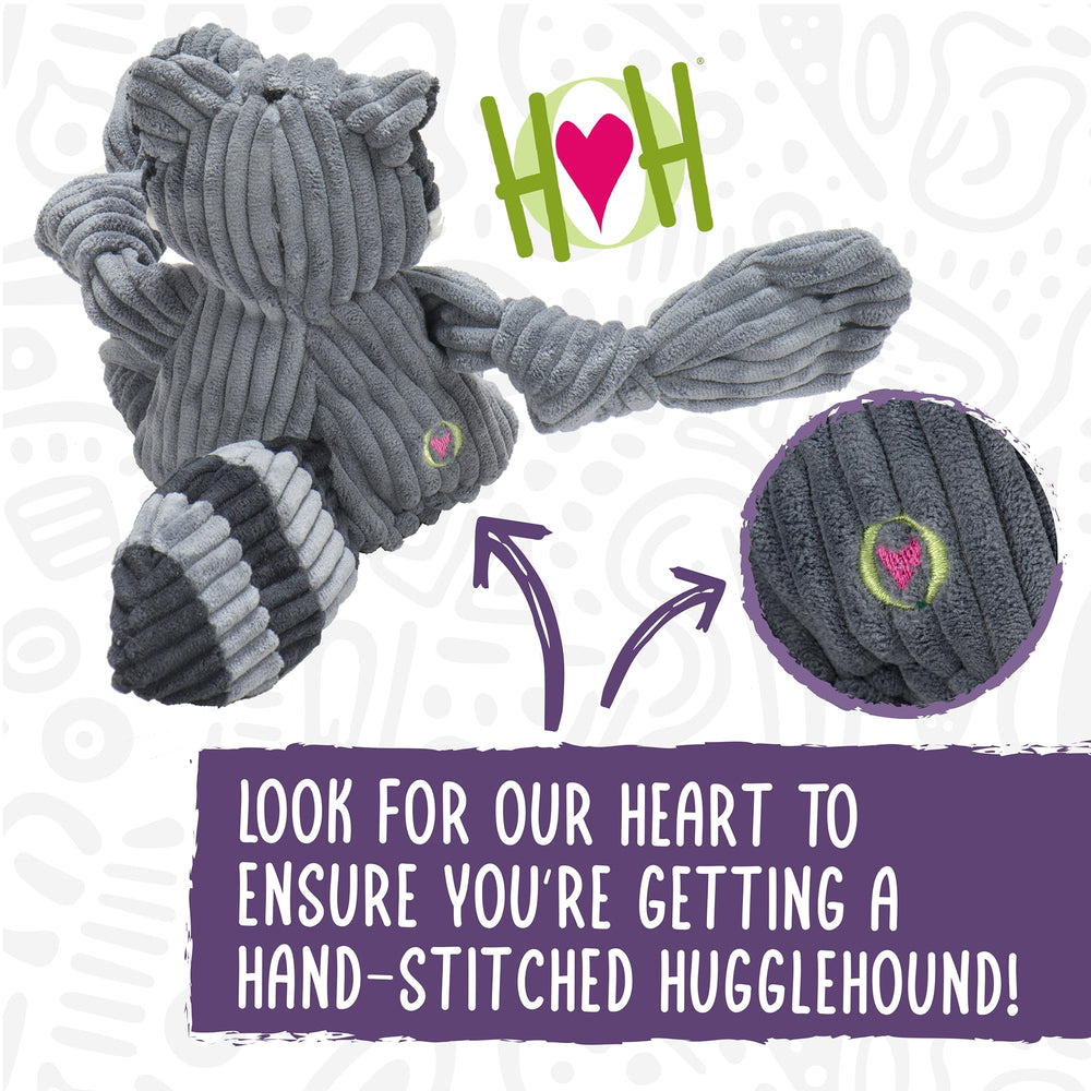HuggleHounds Knottie Tartan Tidings Fox close-up knotted limbs for tugging