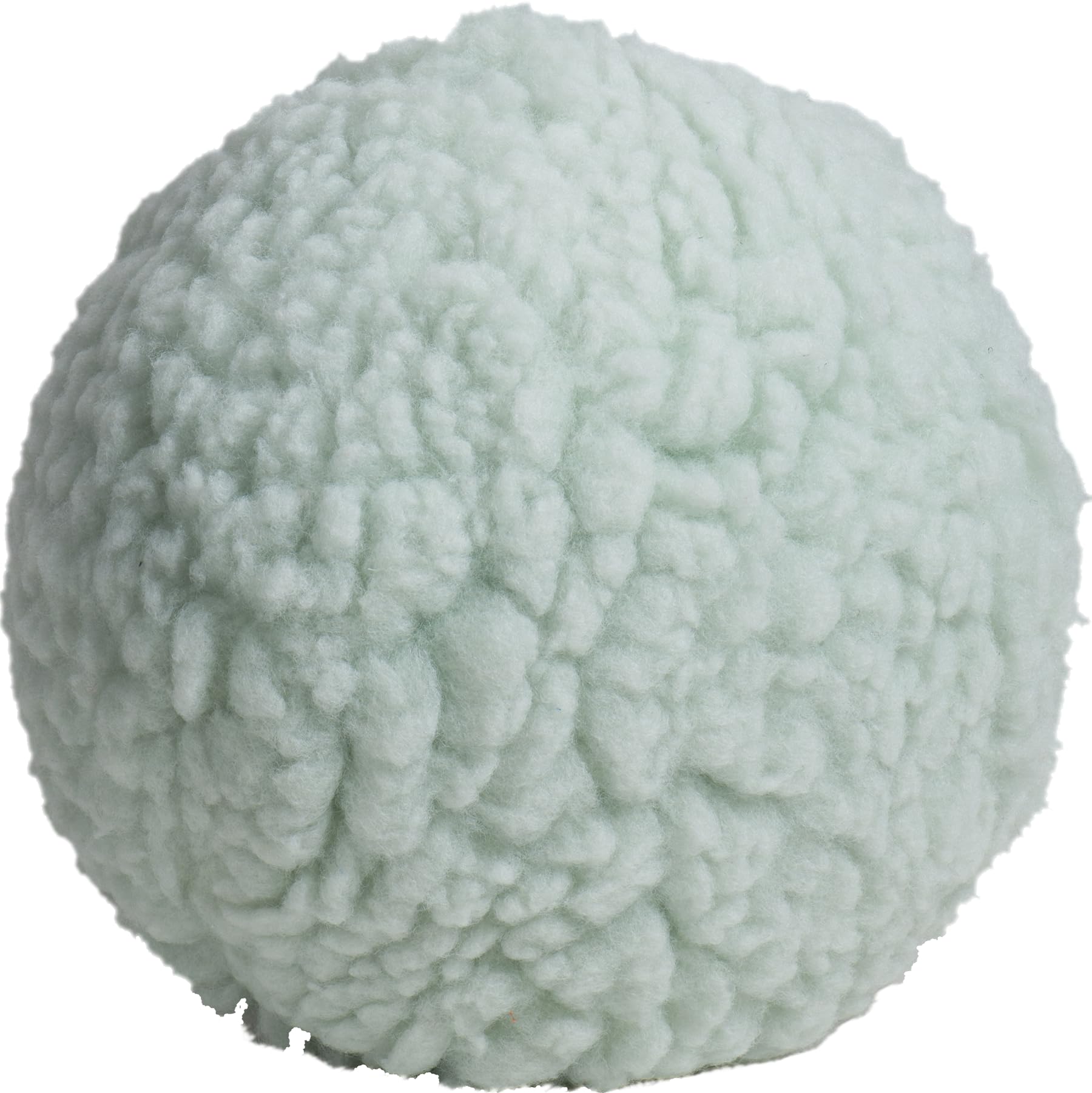 HuggleHounds plush ball toy seafoam 8-inch close-up shows soft fleece for cuddling.