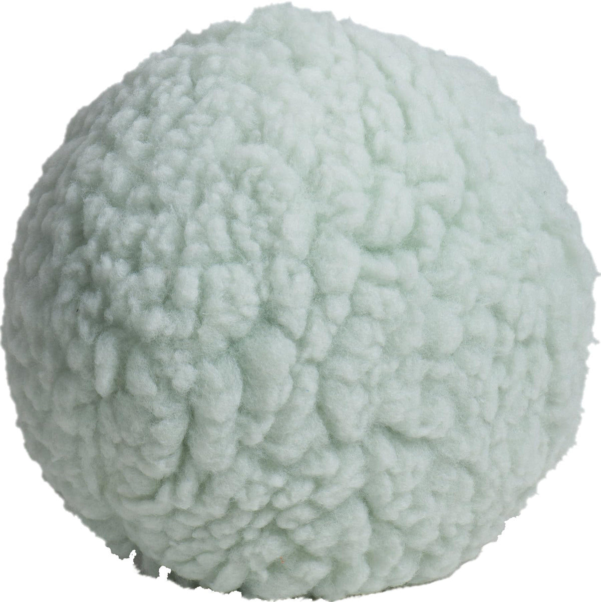 HuggleHounds plush ball toy seafoam 8-inch close-up shows soft fleece for cuddling.