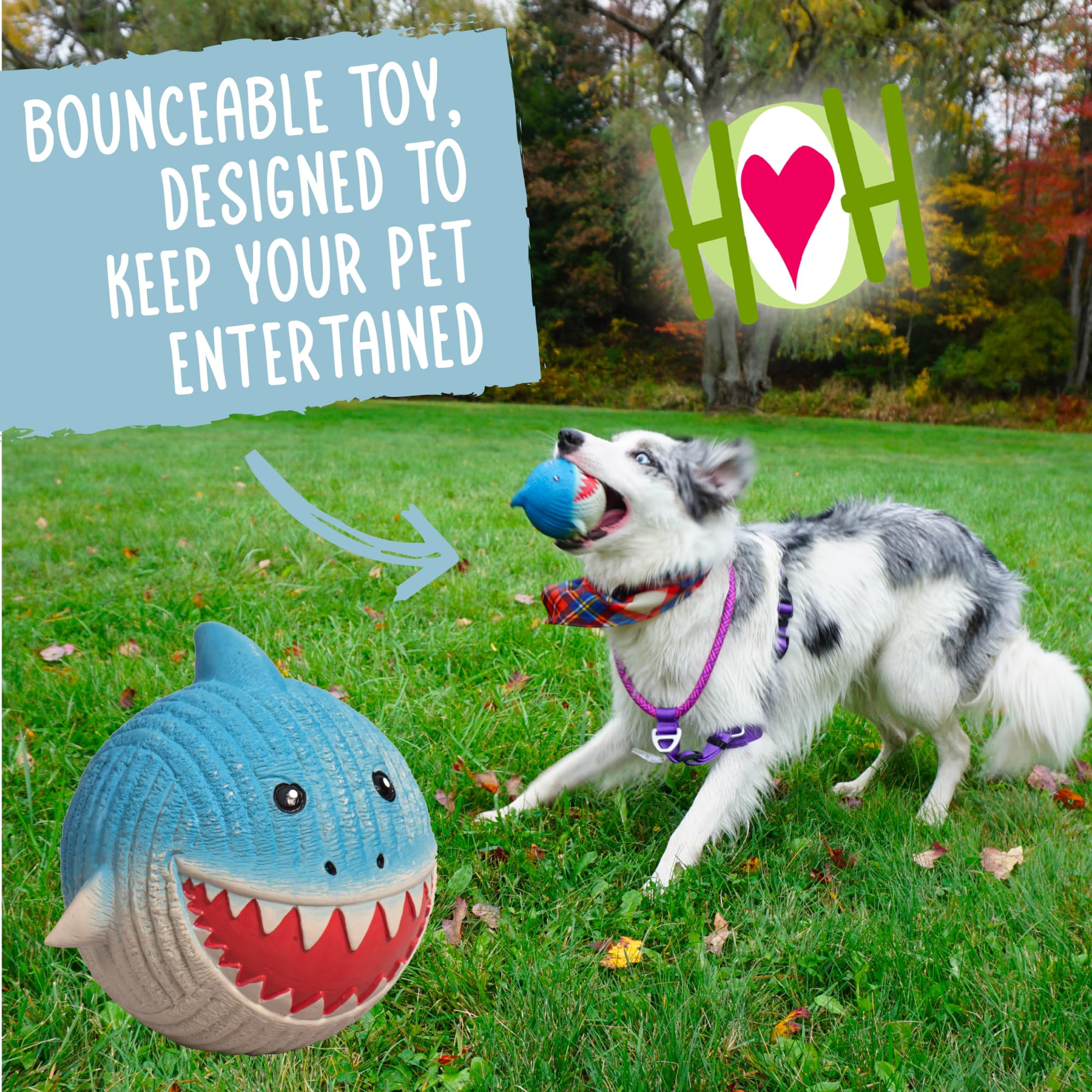 HuggleHounds Ruff-Tex ball in action during a fetch session