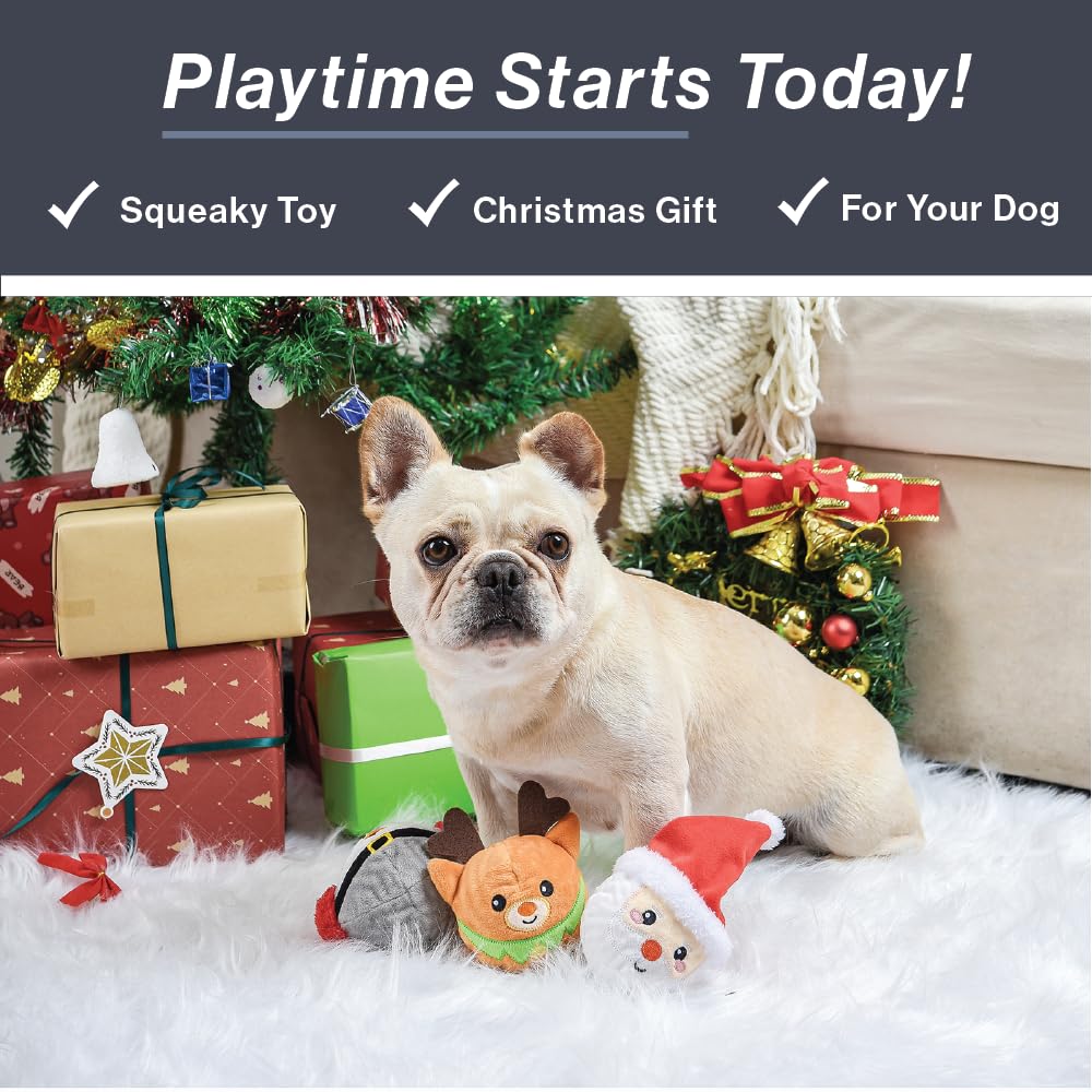 HugSmart Indoor/outdoor dog toy shown in living room setting.