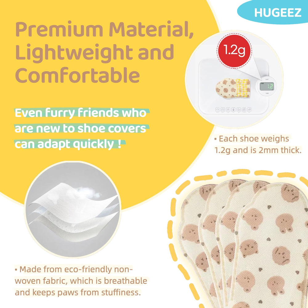 HUGEEZ bandage roll included with booties for simple recovery care