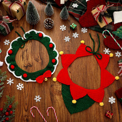 Huhumy christmas-collar-adjustable-16-21in demonstrates flexible sizing for most small pets.