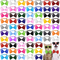 Huhumy dog bow tie color palette display for festive pet styling.