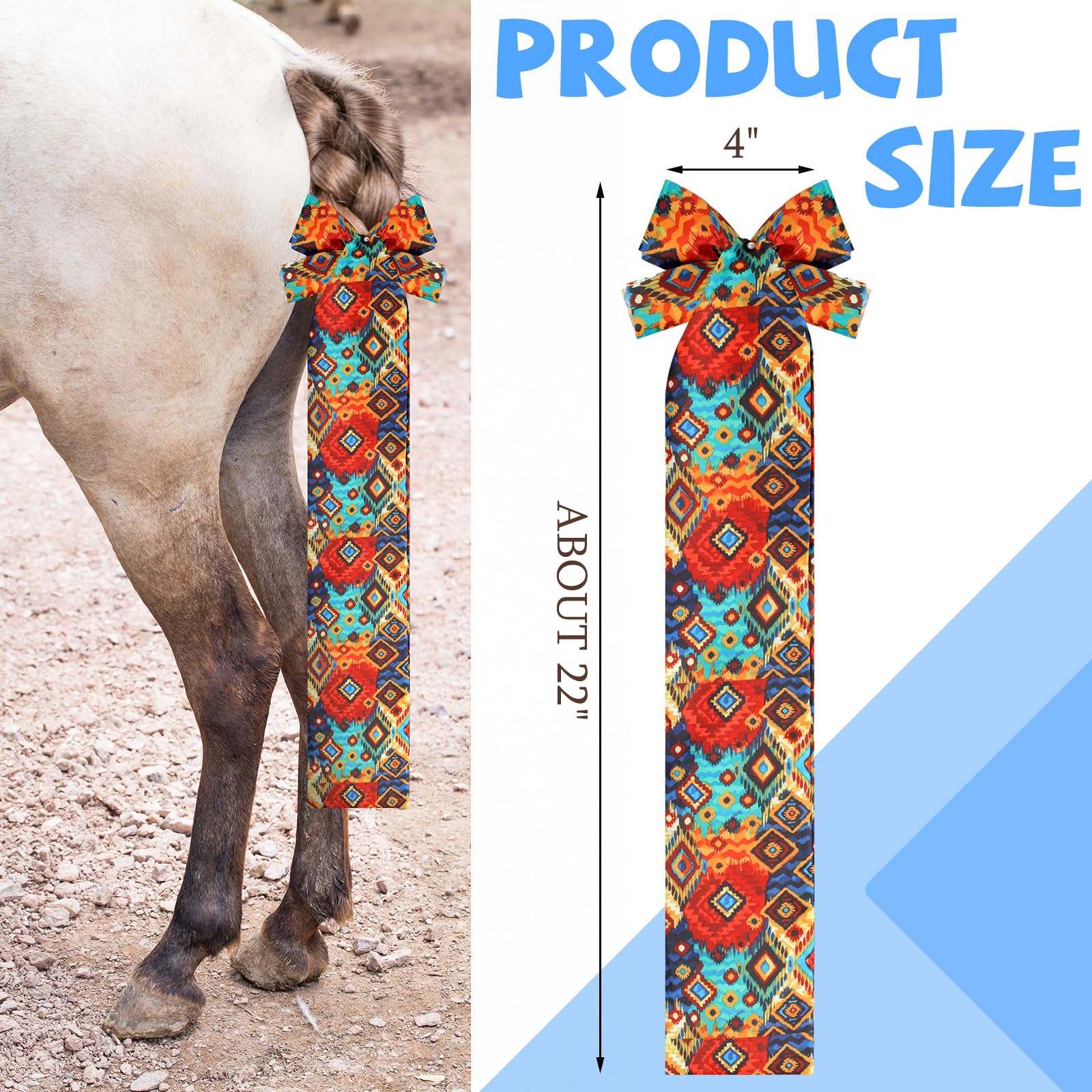 Huhumy horse tail bag leopard design shields tail from dirt during grooming