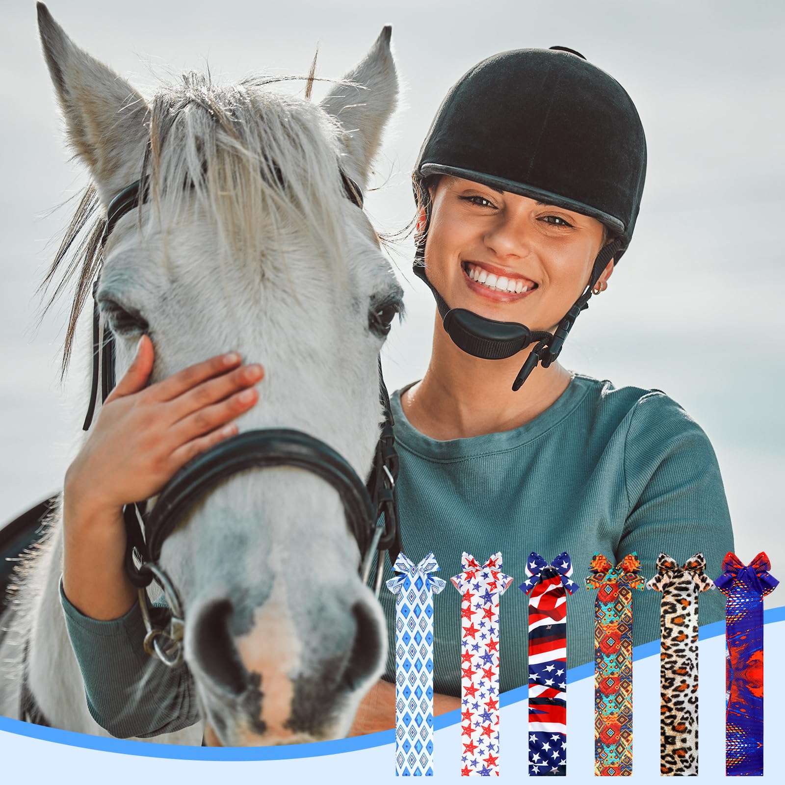 Huhumy horse tail bag polka dot design offers stylish protection on trails