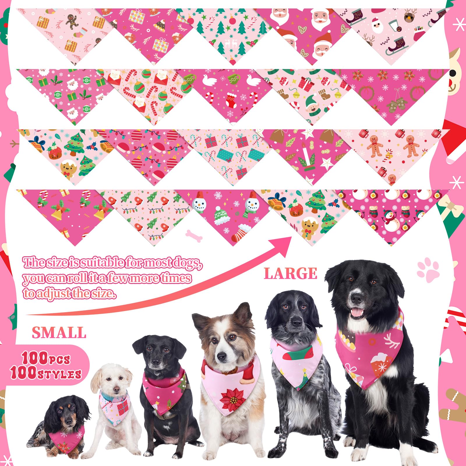 Huhumy soft polyester bandana fabric keeps pets comfortable during holiday wear