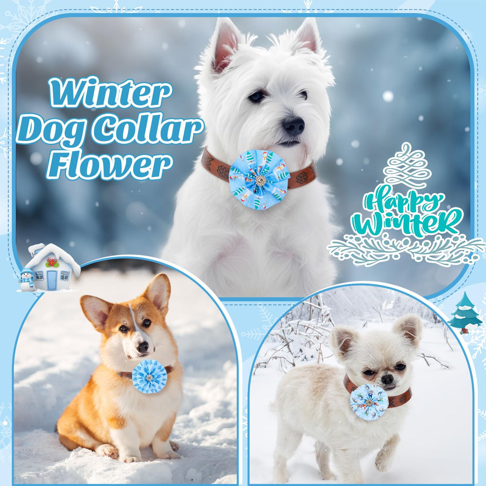 Huhumy dog bow with elastic back fits most collars easily