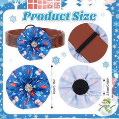 Huhumy snowman design bow for adorable seasonal photos and gatherings