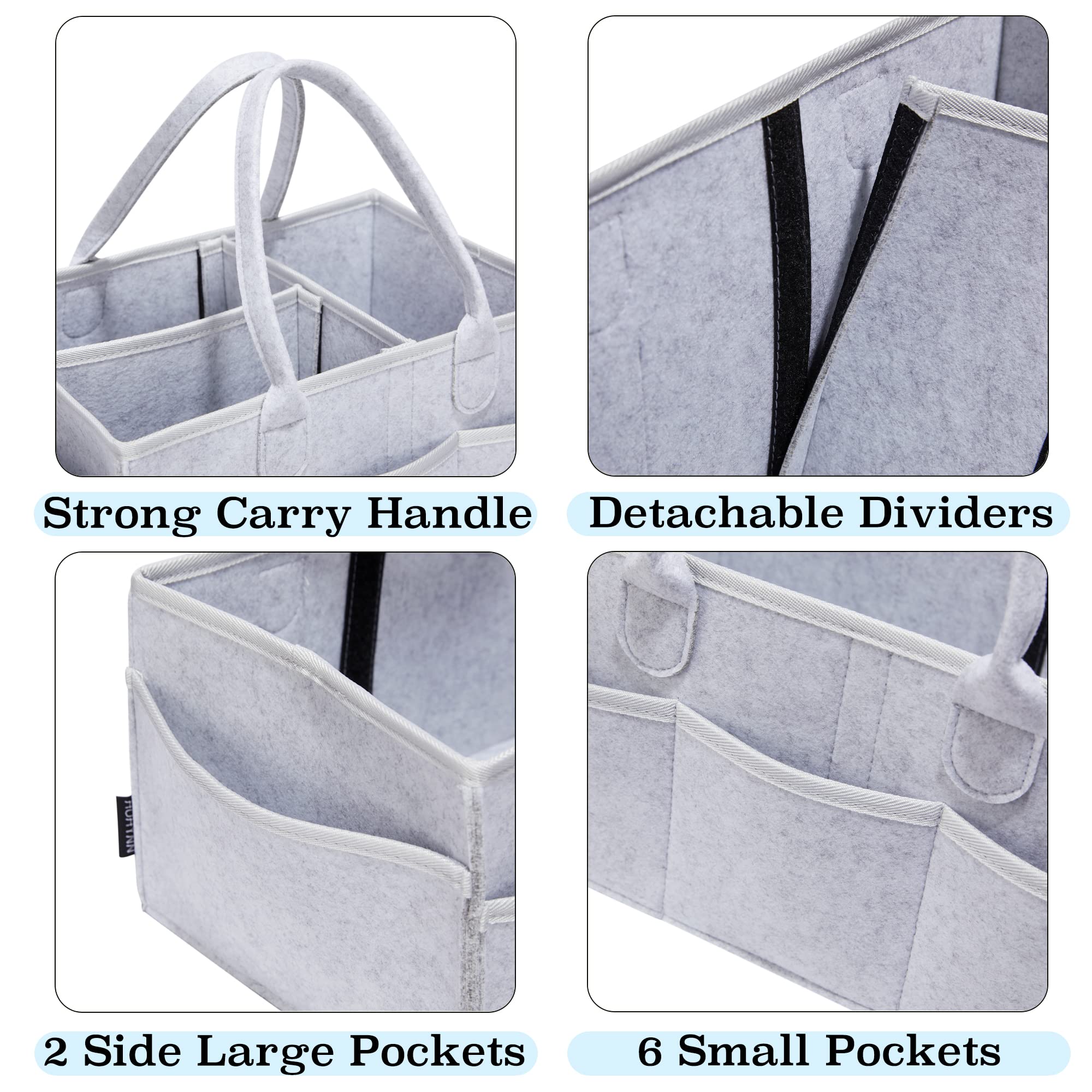 HUHYNN pet grooming tote sturdy handles support comfortable carrying during outdoor grooming trips.