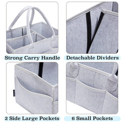 HUHYNN pet grooming tote sturdy handles support comfortable carrying during outdoor grooming trips.