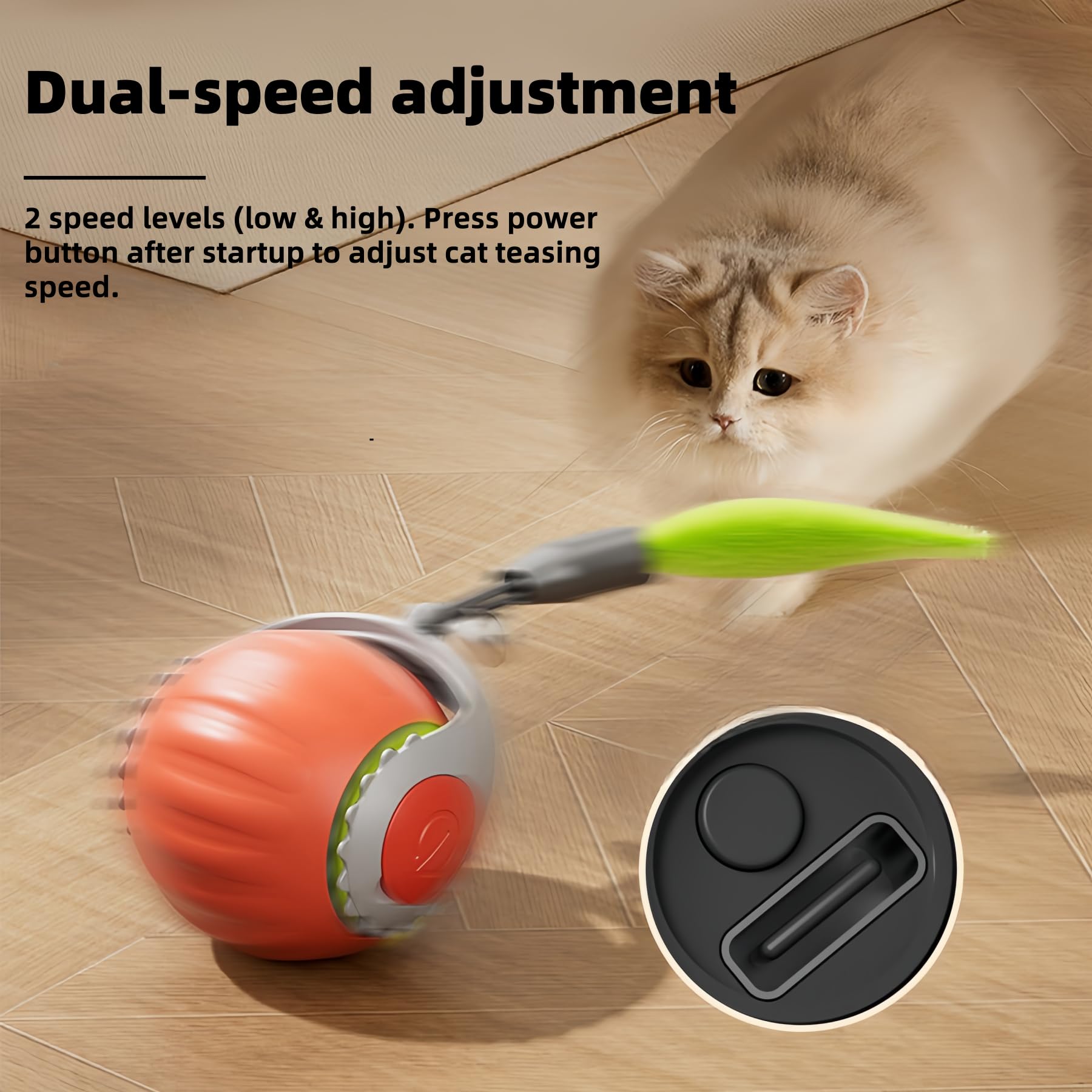 HuiCheDaWa Speedy Tail 2.0 bell-tail feature visible for audible attraction
