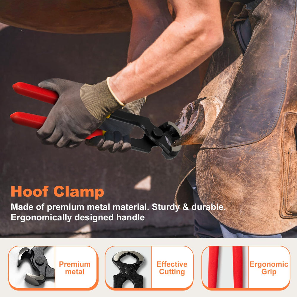 Huimpet rasp close-up showing durable metal finish for hoof shaping