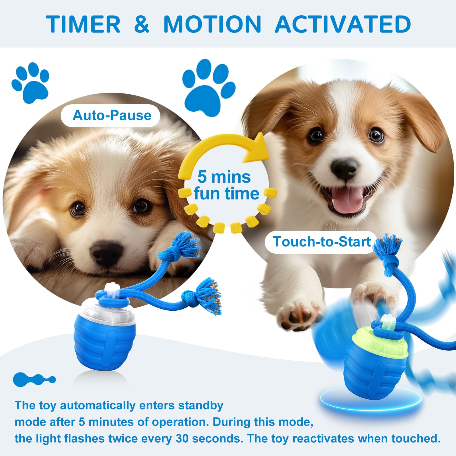 Huimpet dog ball blue bird sound for stimulating natural instincts