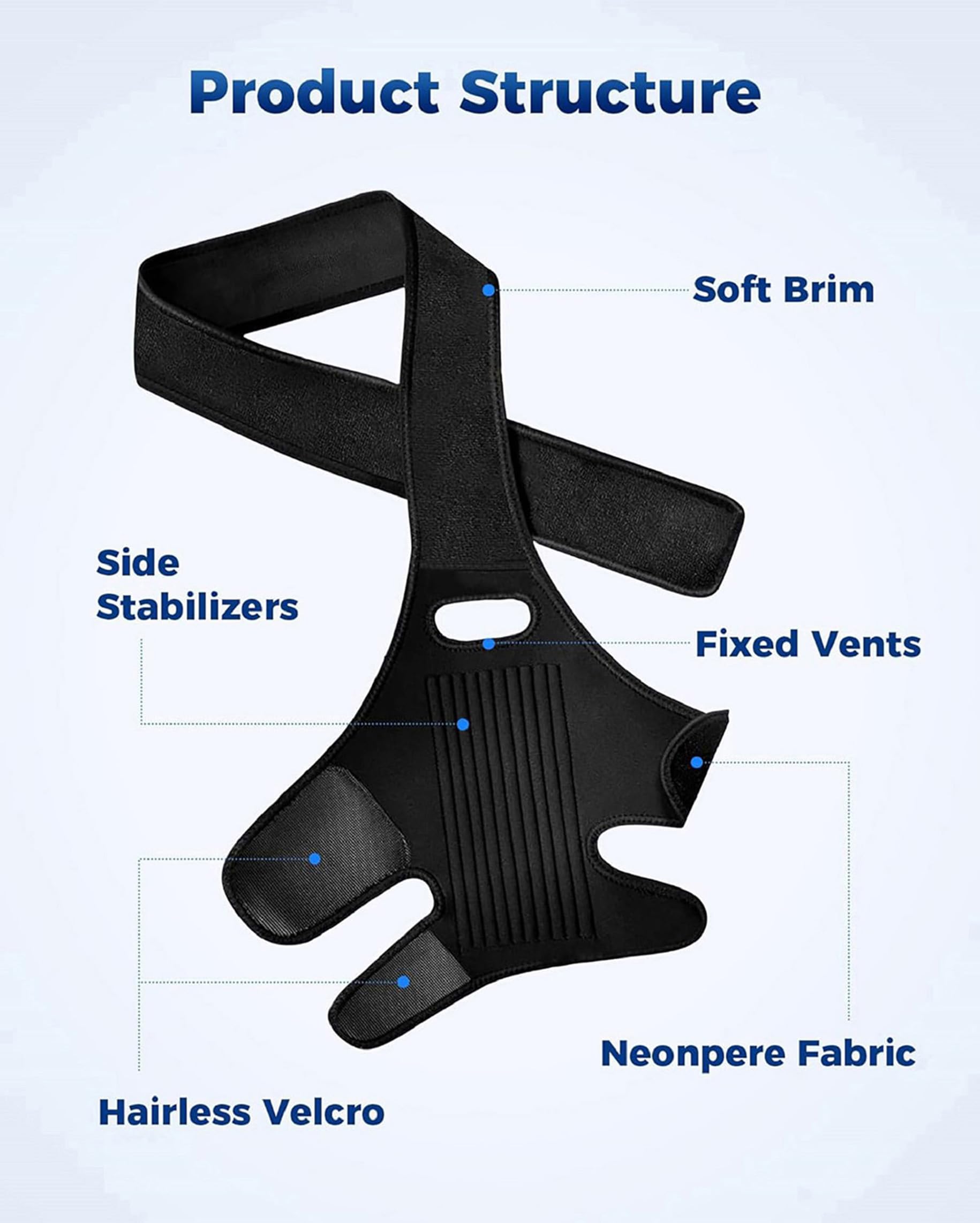 Huimpet Dog Knee Brace size chart shows six sizes for fit.