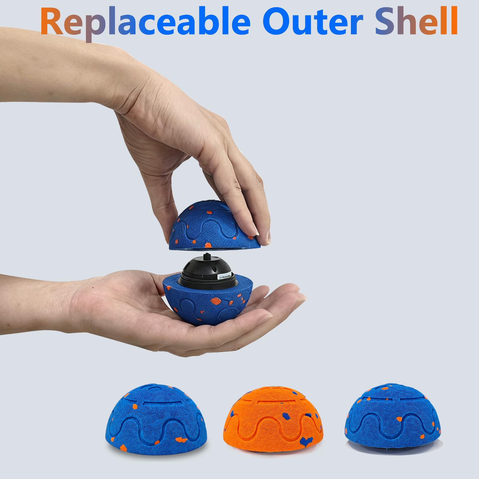 Huimpet Interactive Dog Ball IP54 waterproof image reinforces indoor/outdoor play and easy cleaning