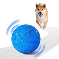Huimpet Interactive Dog Ball in side view showing size for active play and fetch sessions