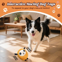 Huimpet upgraded jumping squeaky ball showcasing durable plush for lasting fun
