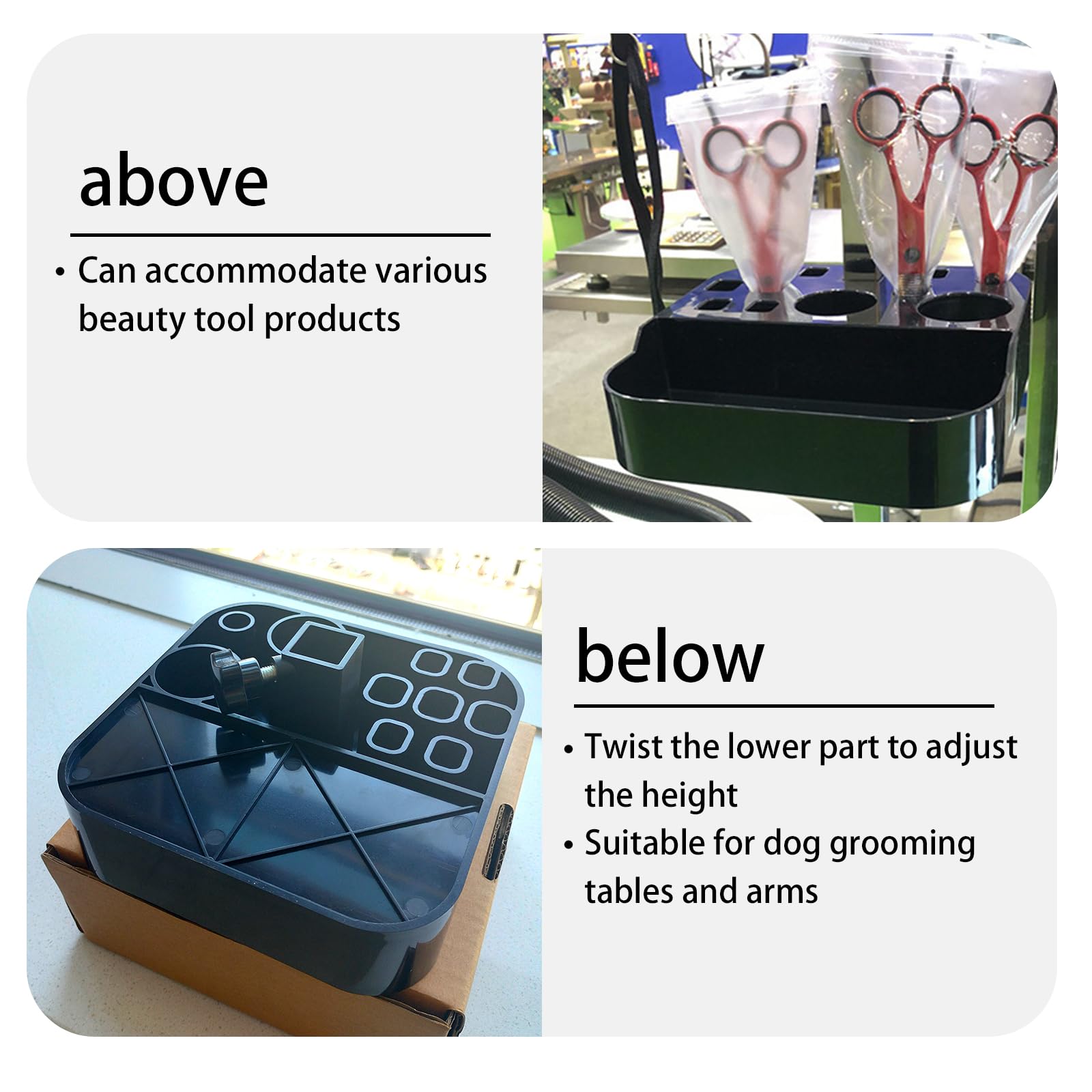 Huioqwe durable lightweight plastic construction for portable salon setups.