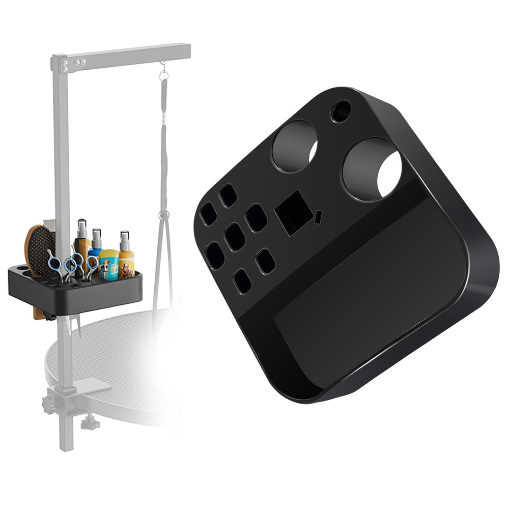 Huioqwe portable grooming tools holder on a table ready for quick, organized grooming sessions.