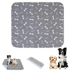 Huiteng XR washable dog pad gray top view, durable for training sessions