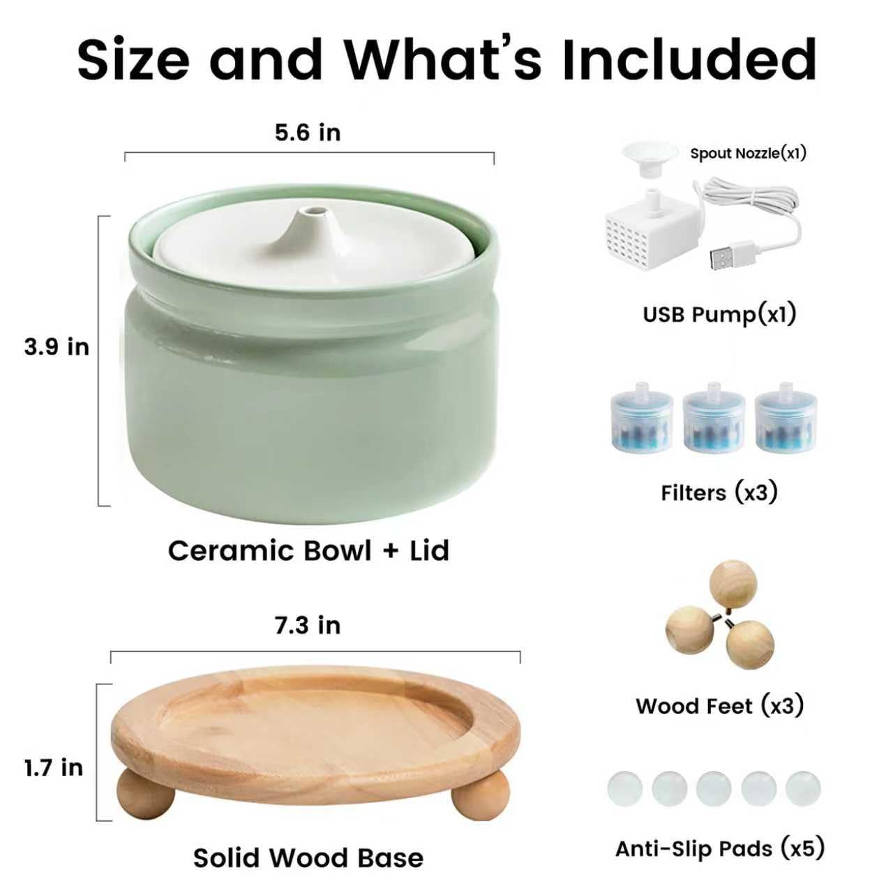 Hululu pet hydration setup fits cats and small dogs.