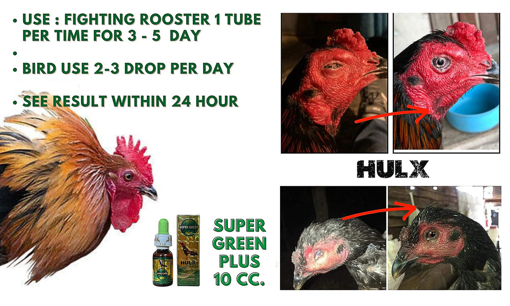 Doser close-up of HULX Super Green 10 CC shows simple daily drops.