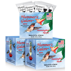 Hummers Galore ready-to-mix nectar packets for easy feeding