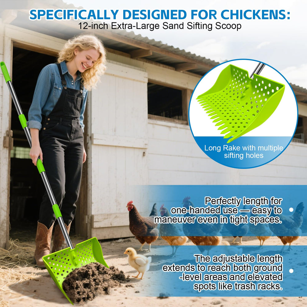 HUMUMU adjustable handle in four lengths for ergonomic reach