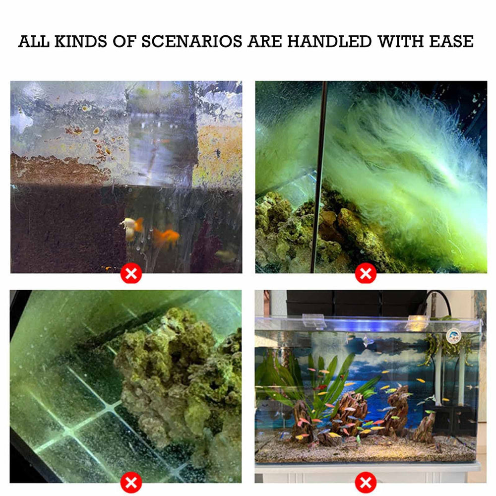 humyeam aquarium brush scrubber highlights a non-scratch design for delicate tanks