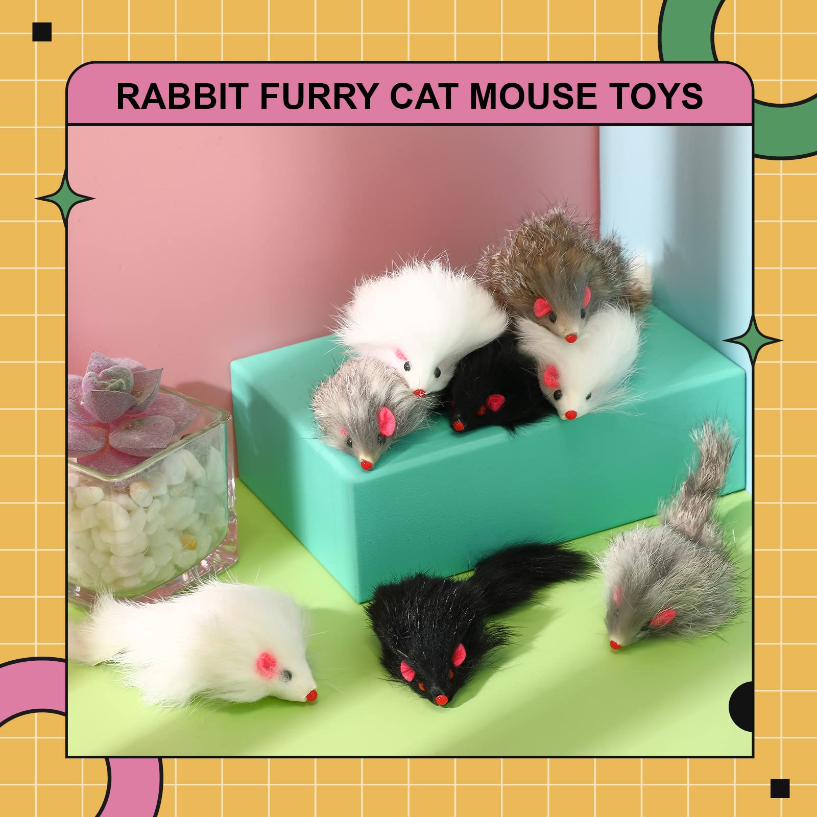 Hungdao 4-inch mouse toy is compact for small cats and kittens