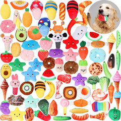 Hungdao 80-pcs Christmas dog toys pack offers diverse chew and plush options for daily play.