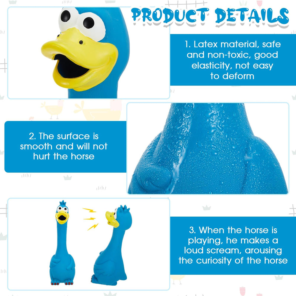 Hungdao blue chicken toy squeak-action image showcases engaging sound during playtime