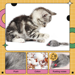 Hungdao cat plays with mouse toy, encouraging interactive chasing and exercise