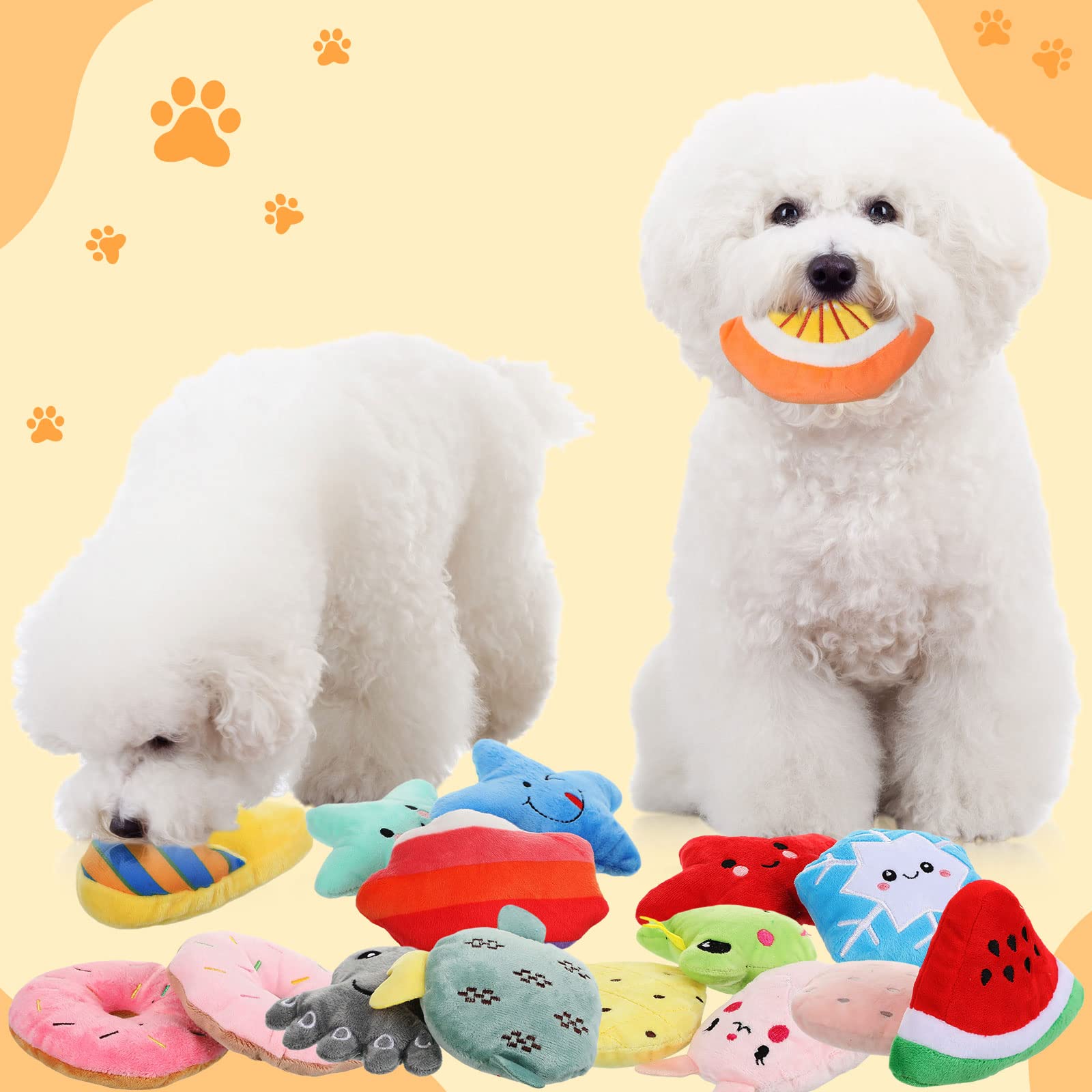 Hungdao Christmas dog toys with squeaks help redirect chewing away from furniture.