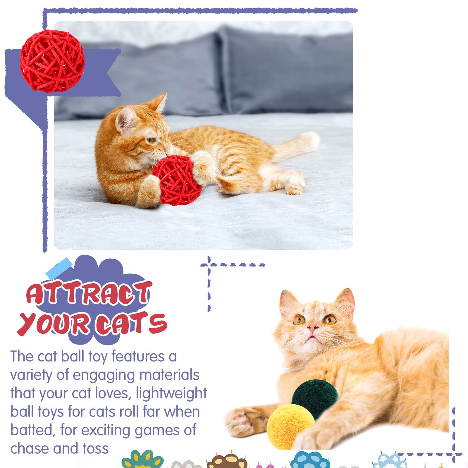 Hungdao compact kitten toys fit in pockets for on-the-go fun.