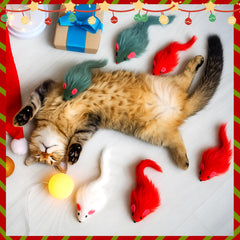 Hungdao green furry mouse close-up highlighting tactile appeal for cats