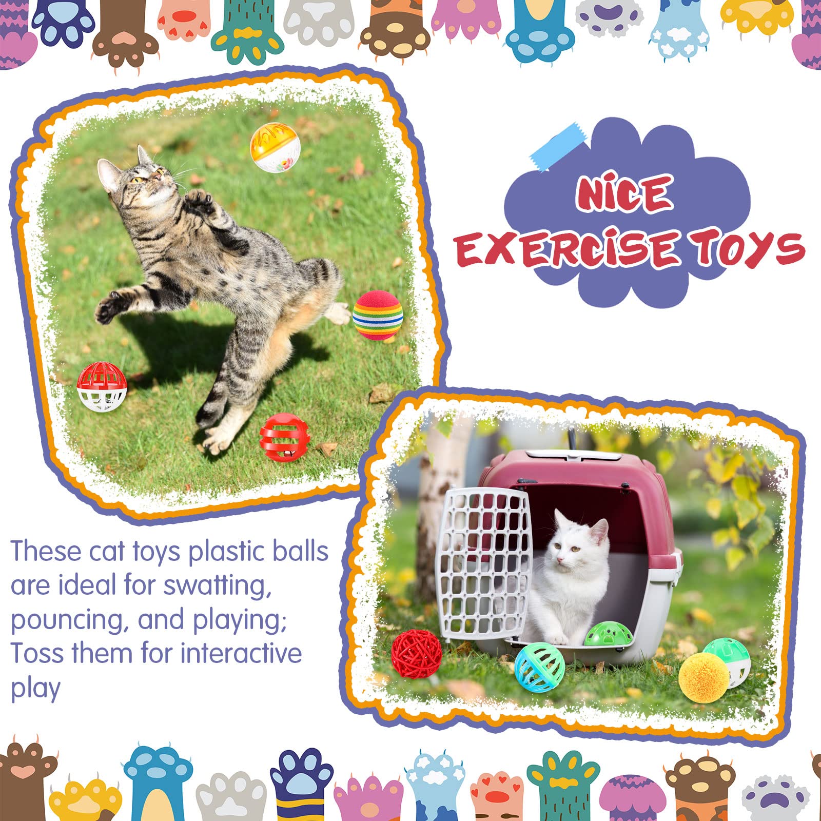 Hungdao 100pcs cat toys deliver variety for daily enrichment.