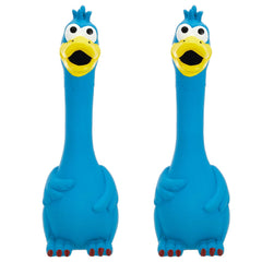 Hungdao screaming chicken toy blue full view enhances interactive squeaky play for pets