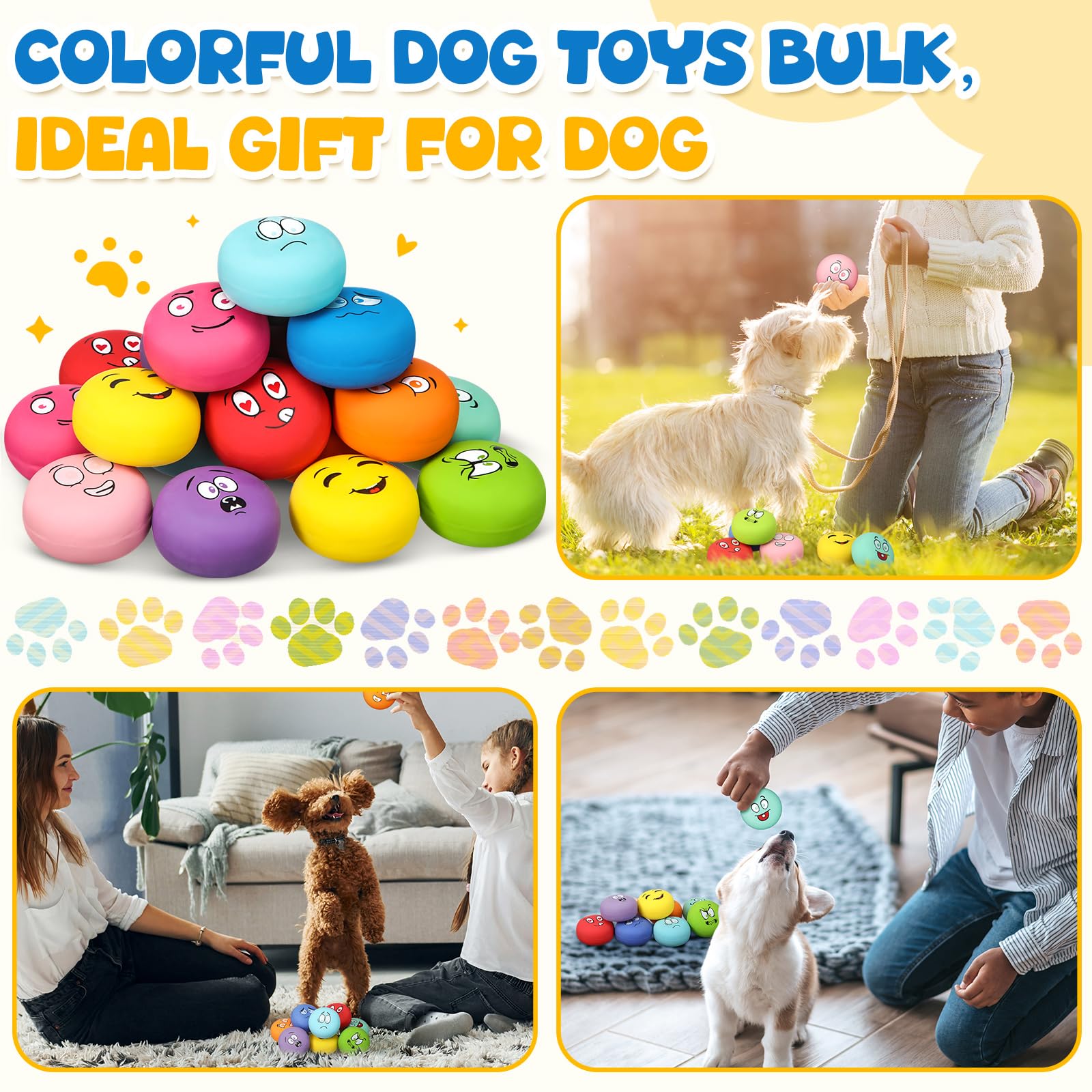 Hungdao small-squeaky-toy-2-2in-01 compact size fits small mouths for training.