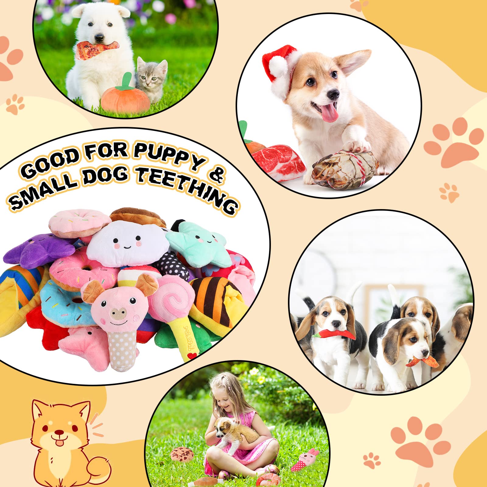 Hungdao variety dog toys bulk set adds daily play and training options.